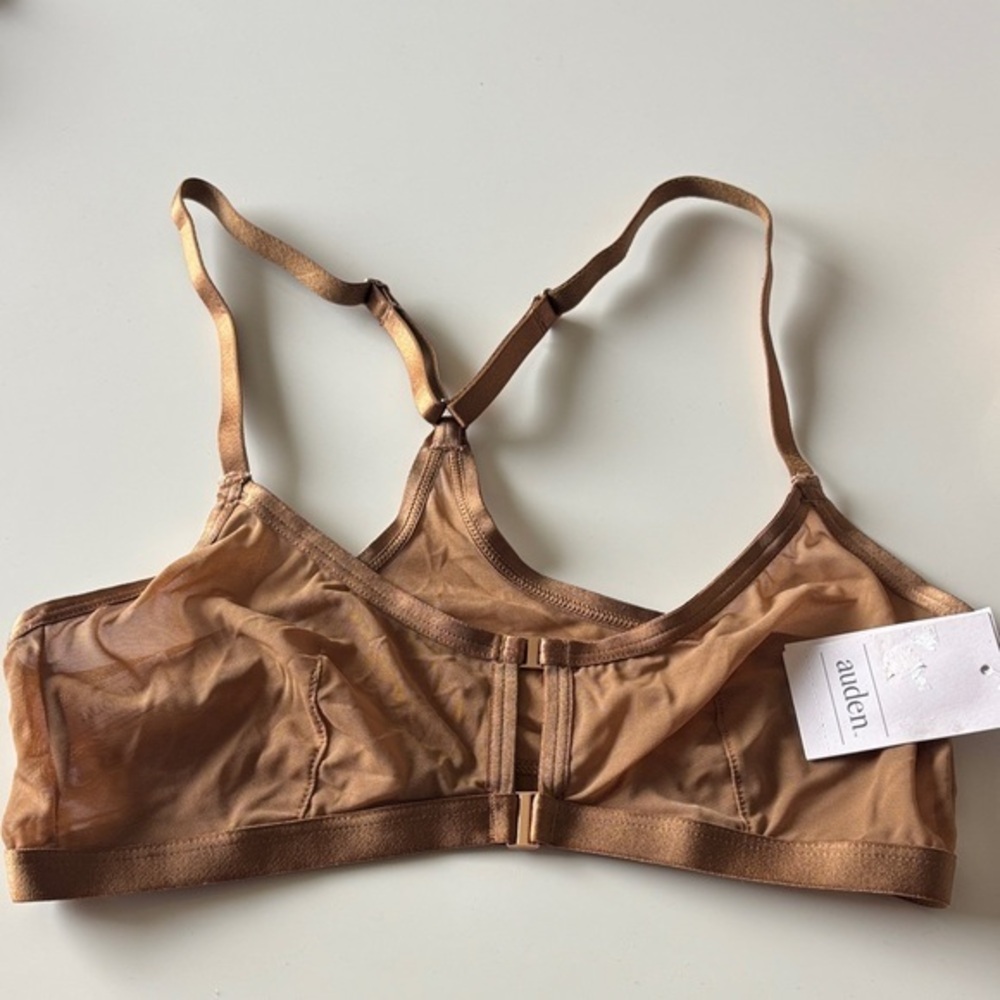 Auden Mesh Bralette in Tan